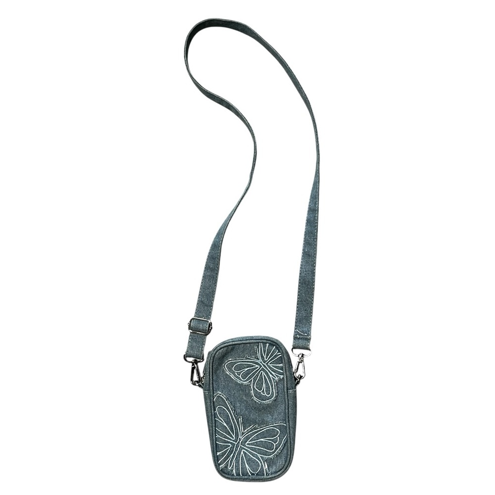 SKINNY DIP blue denim mini crossbody bag